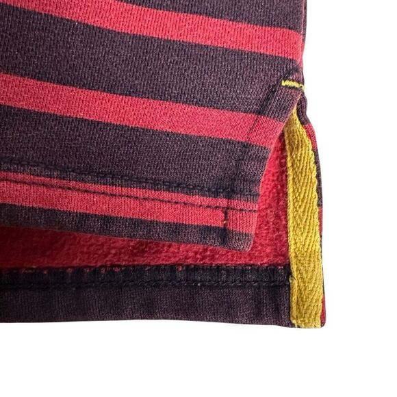 Mini Boden Pullover Sweatshirt navy/red stripe 1/4 zip size 7-8 Years - Picture 5 of 8